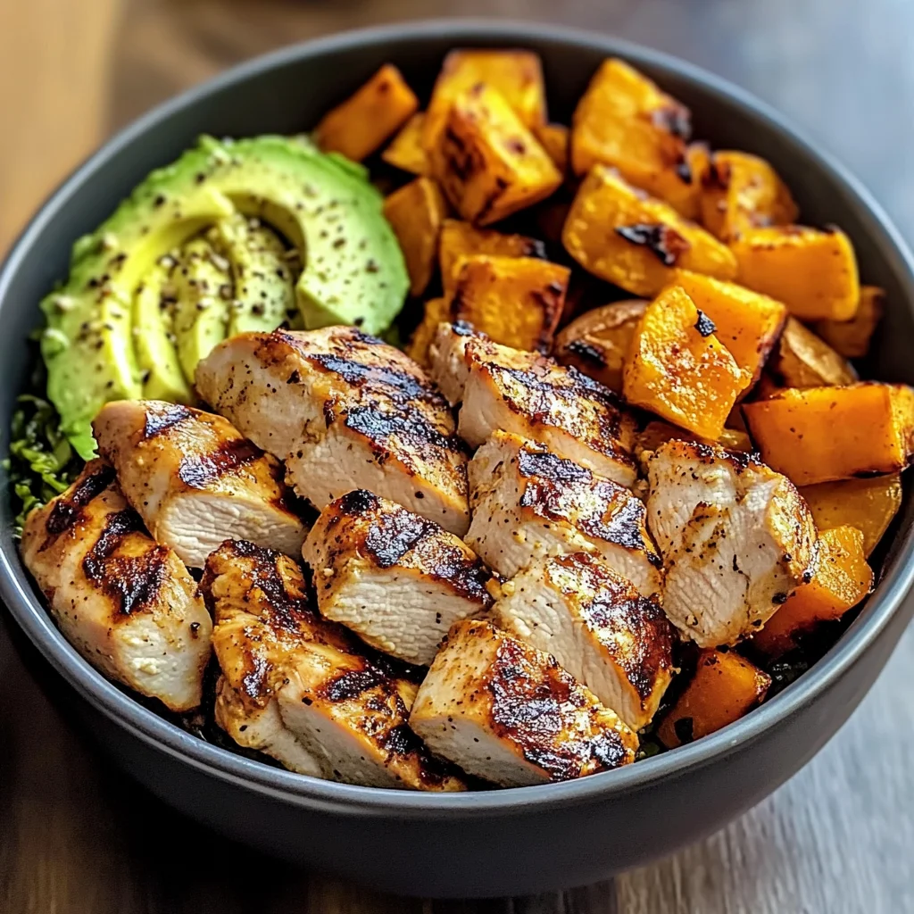 Grilled Chicken & Sweet Potato Bowl