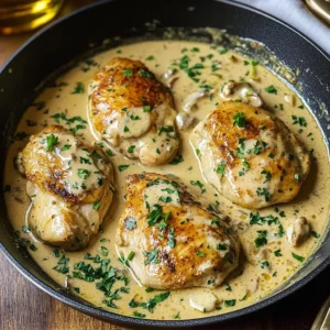 Irish Chicken in Whiskey Cream Sauce