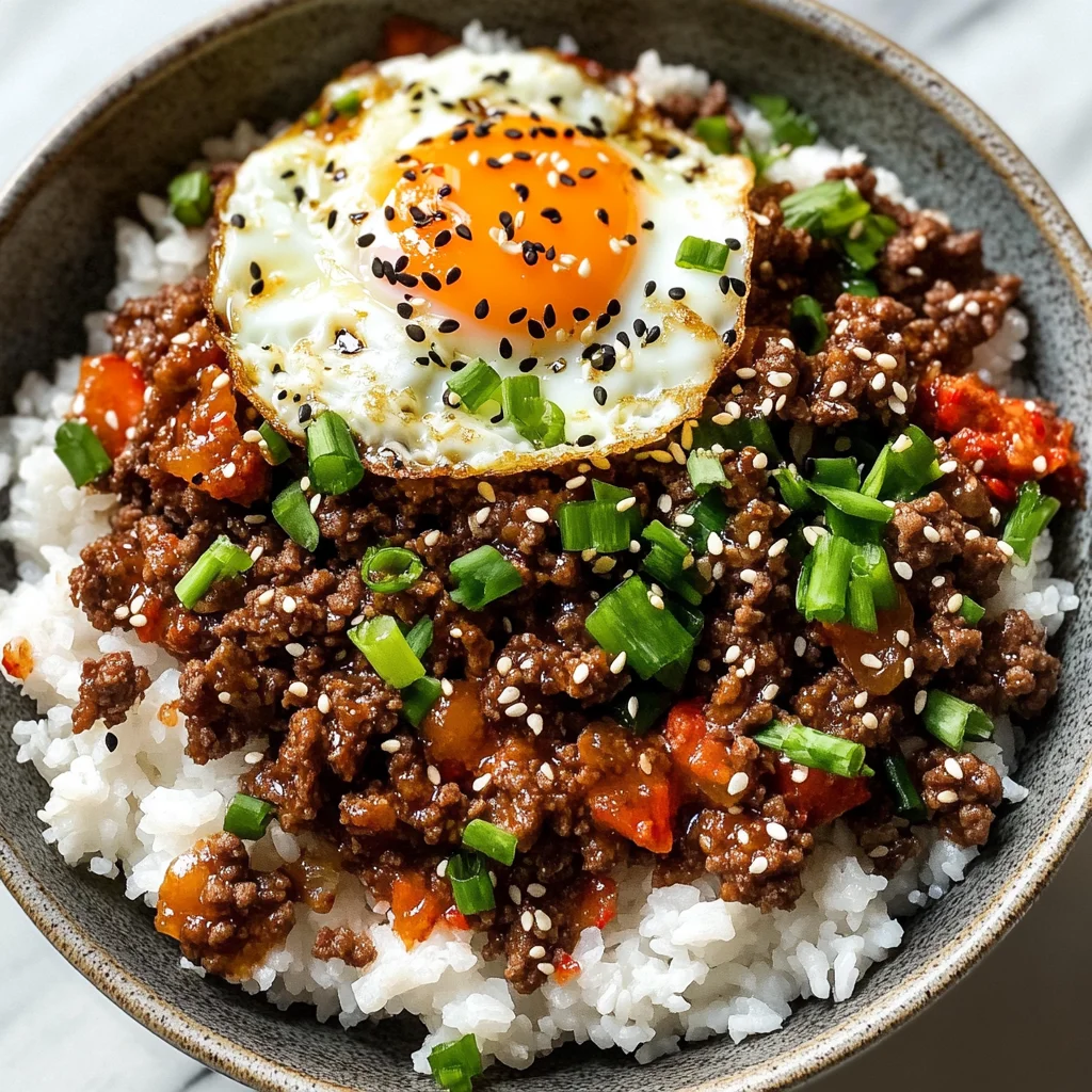 Korean Ground Beef Bowl (25-Minutes)