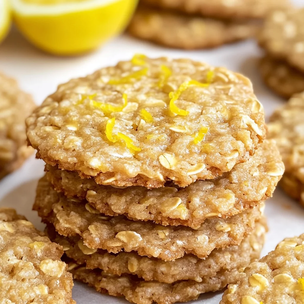 Lemon Oatmeal No-Bake Cookies