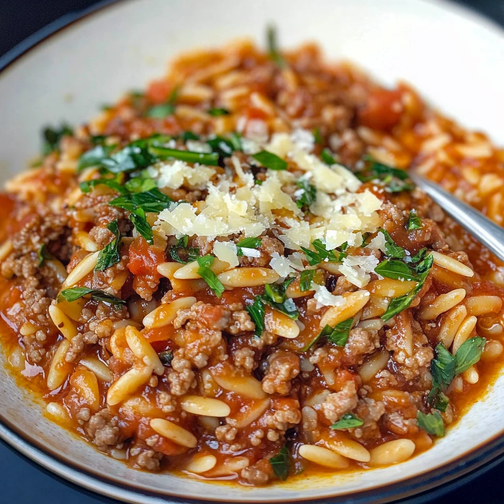 Manestra (simple Greek orzo comfort food)