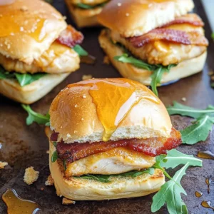 Maple Chicken & Bacon Sliders