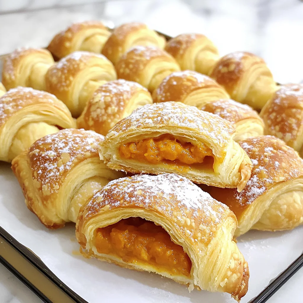 Mini Pumpkin Pie Crescent Rolls