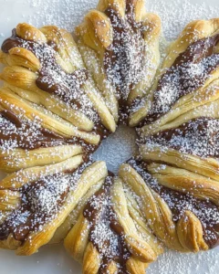 Nutella Puff Pastry Snowflake Recipe