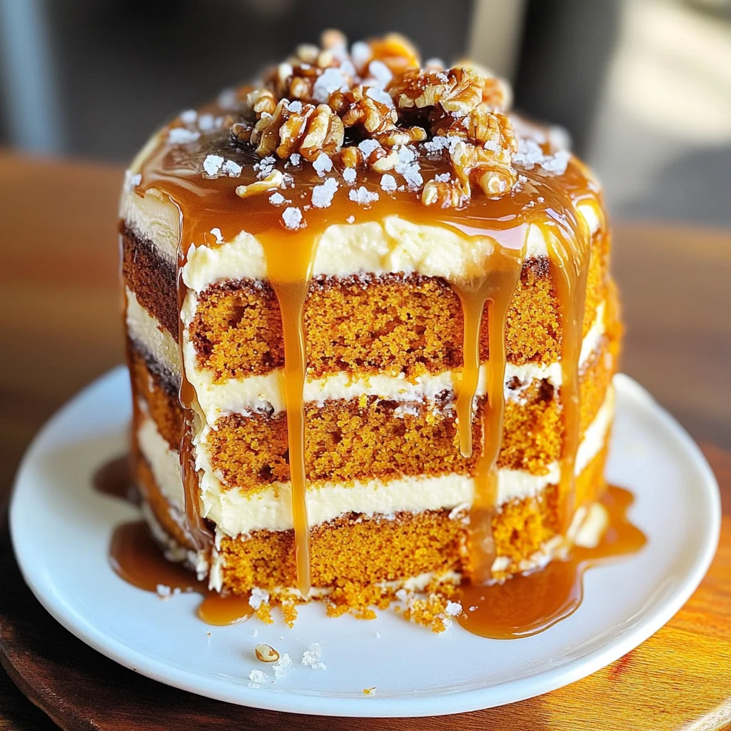 Salted Caramel Pumpkin Cake