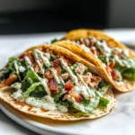Smash Chicken Caesar Tacos