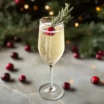 White Cranberry Christmas Mimosa