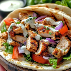 Chicken Shawarma with Garlic Sauce