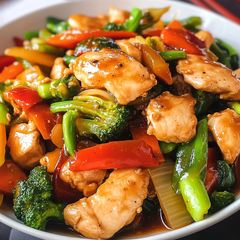 Chicken with Mixed Vegetable Stir Fry