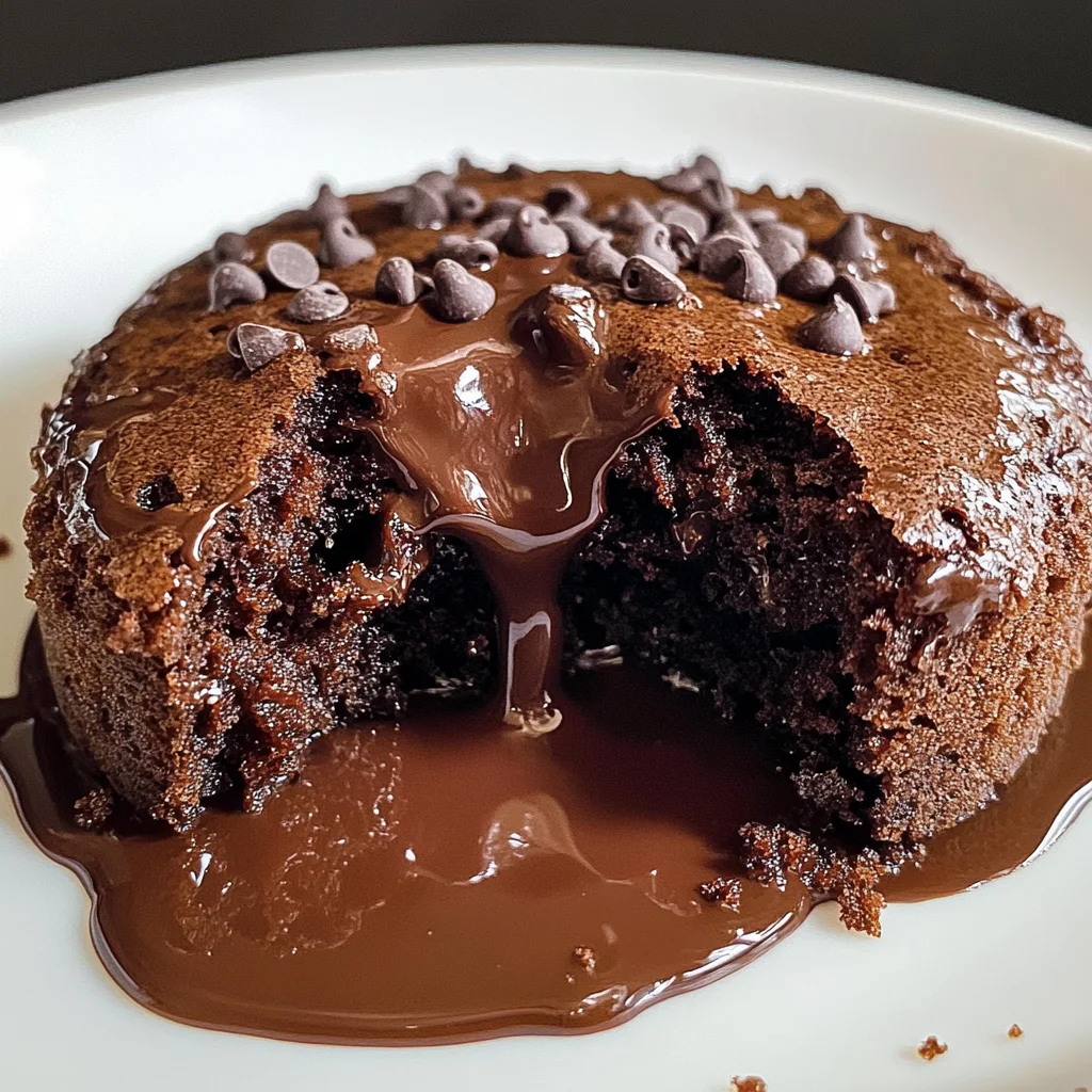 Cottage Cheese Lava Cake (Chocolate Protein Recipe)
