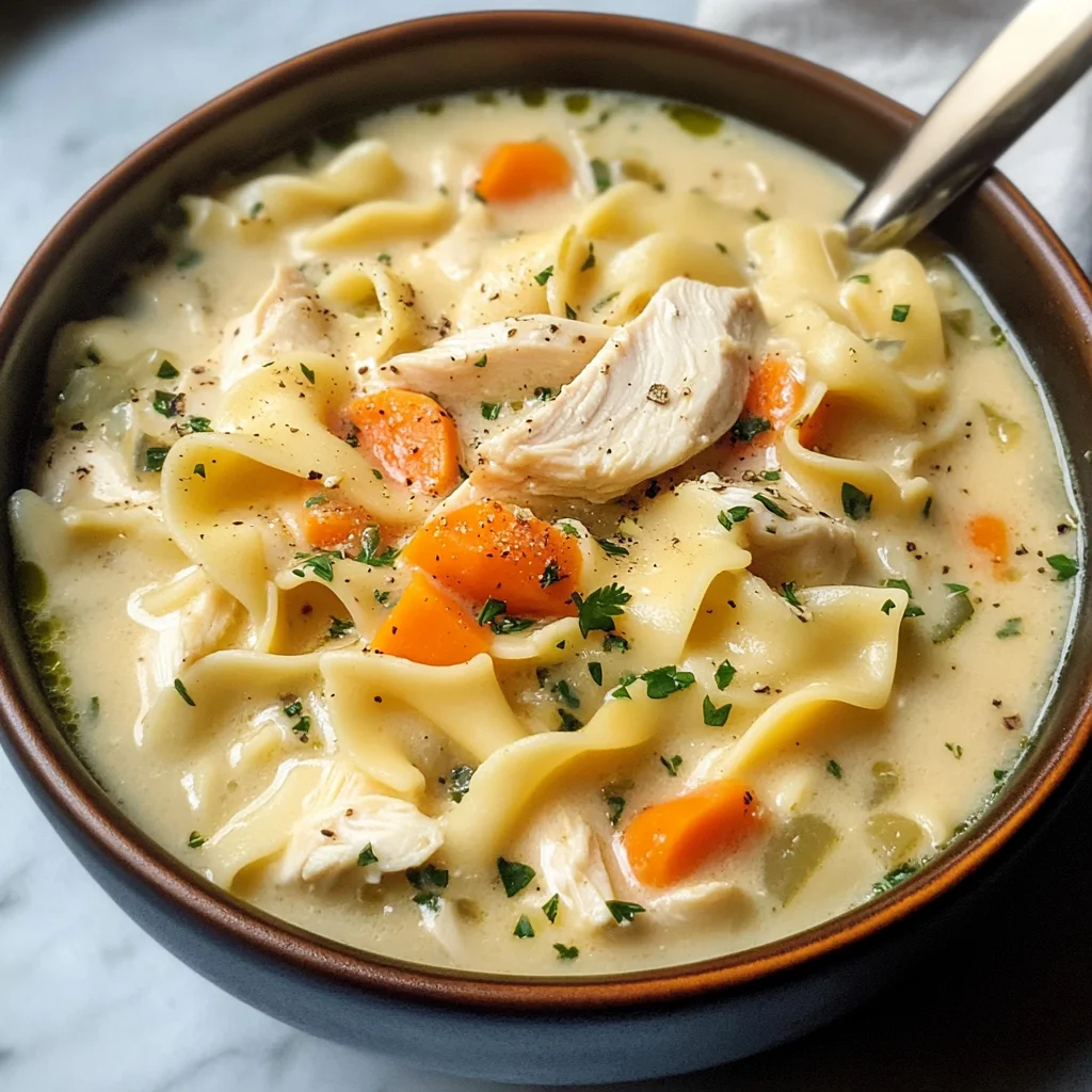 Creamy Chicken Noodle Soup
