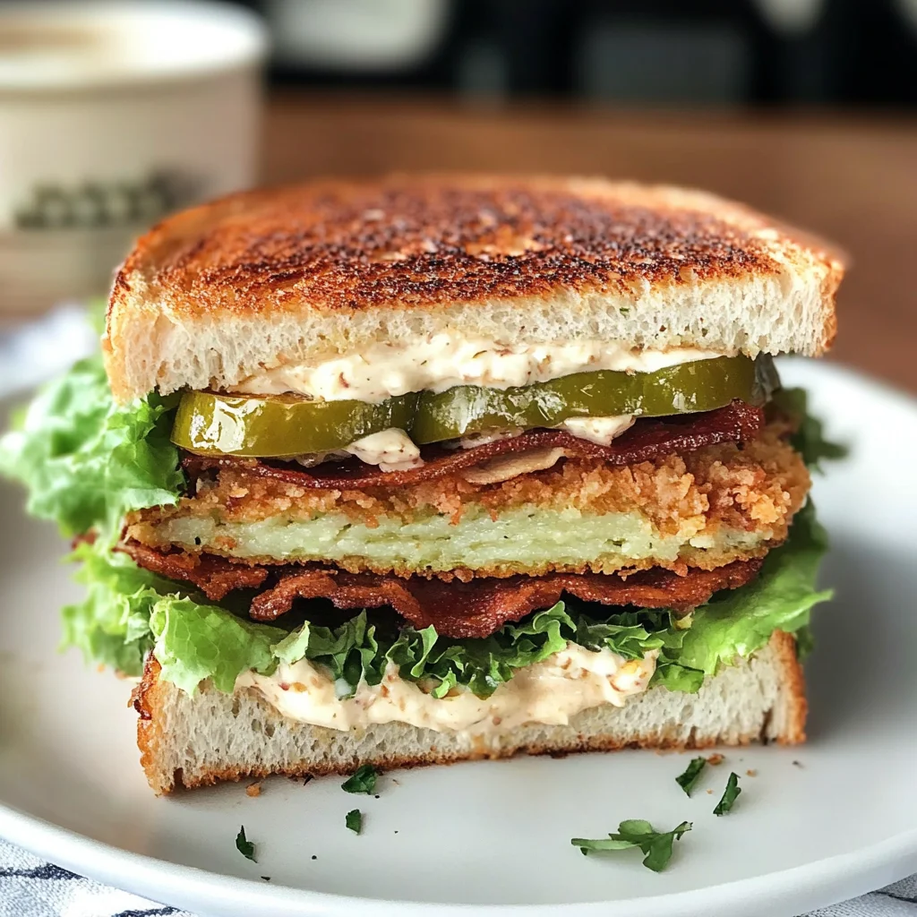Crunchy Fried Green Tomato BLT Sandwich