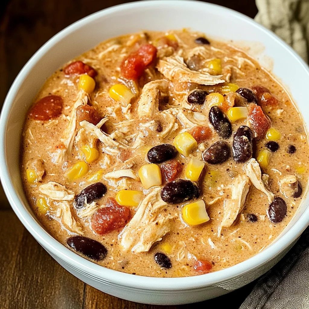 Easy Crock Pot Cream Cheese Chicken Chili