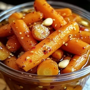 Hot Honey Pickled Carrots: A Sweet and Spicy Delight!