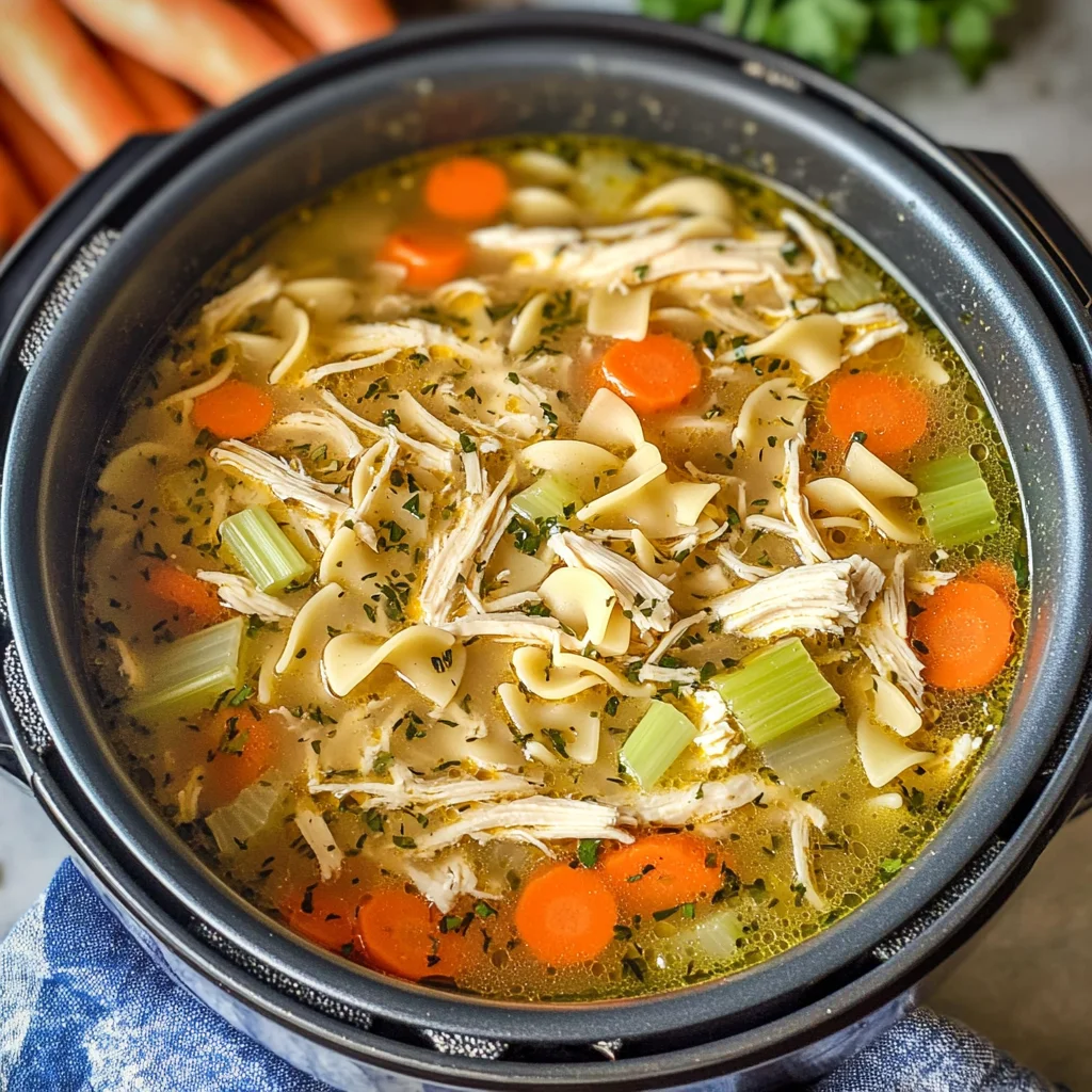Instant Pot Chicken Noodle Soup
