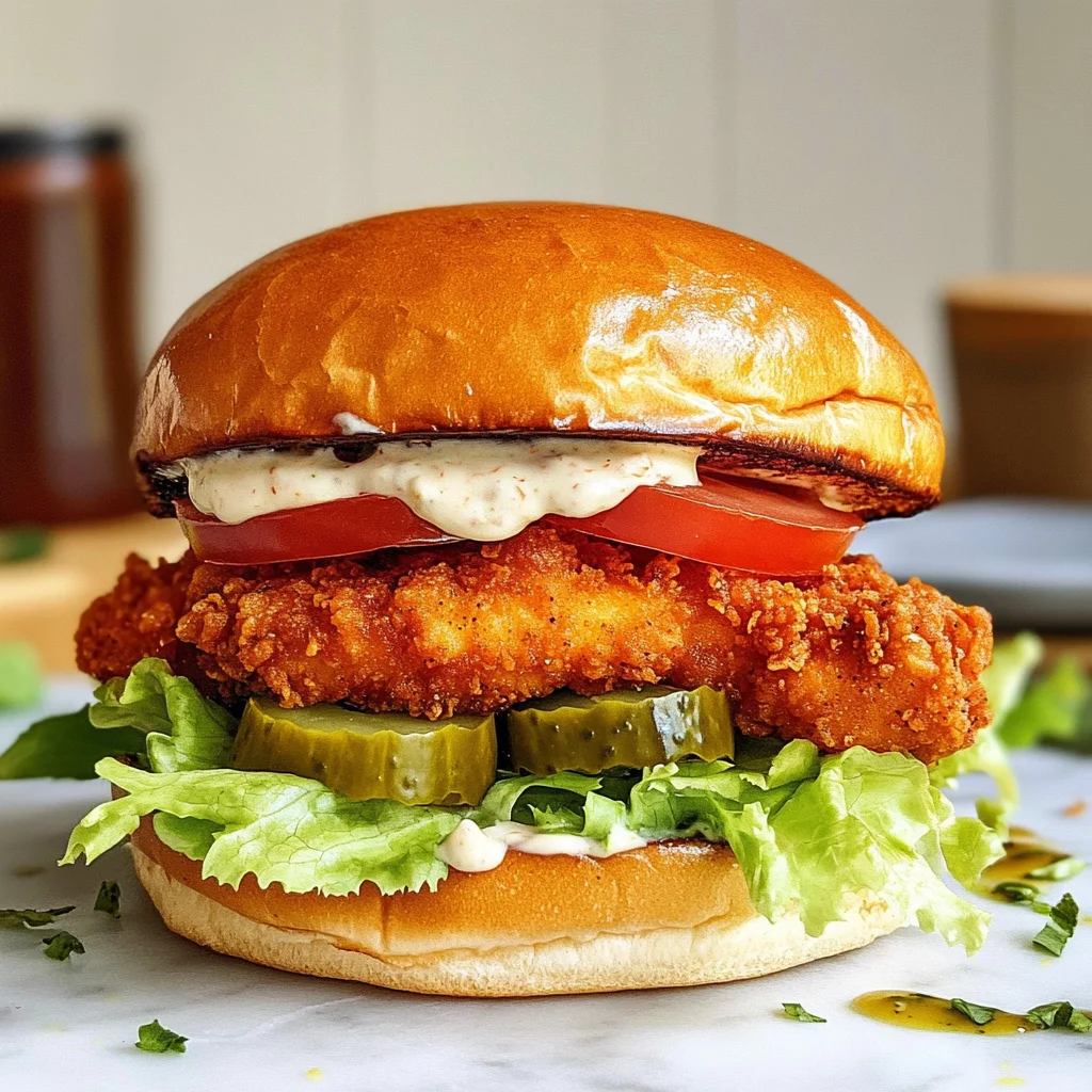 Juicy Air Fryer Chicken Sandwich with a Flavorful Coating