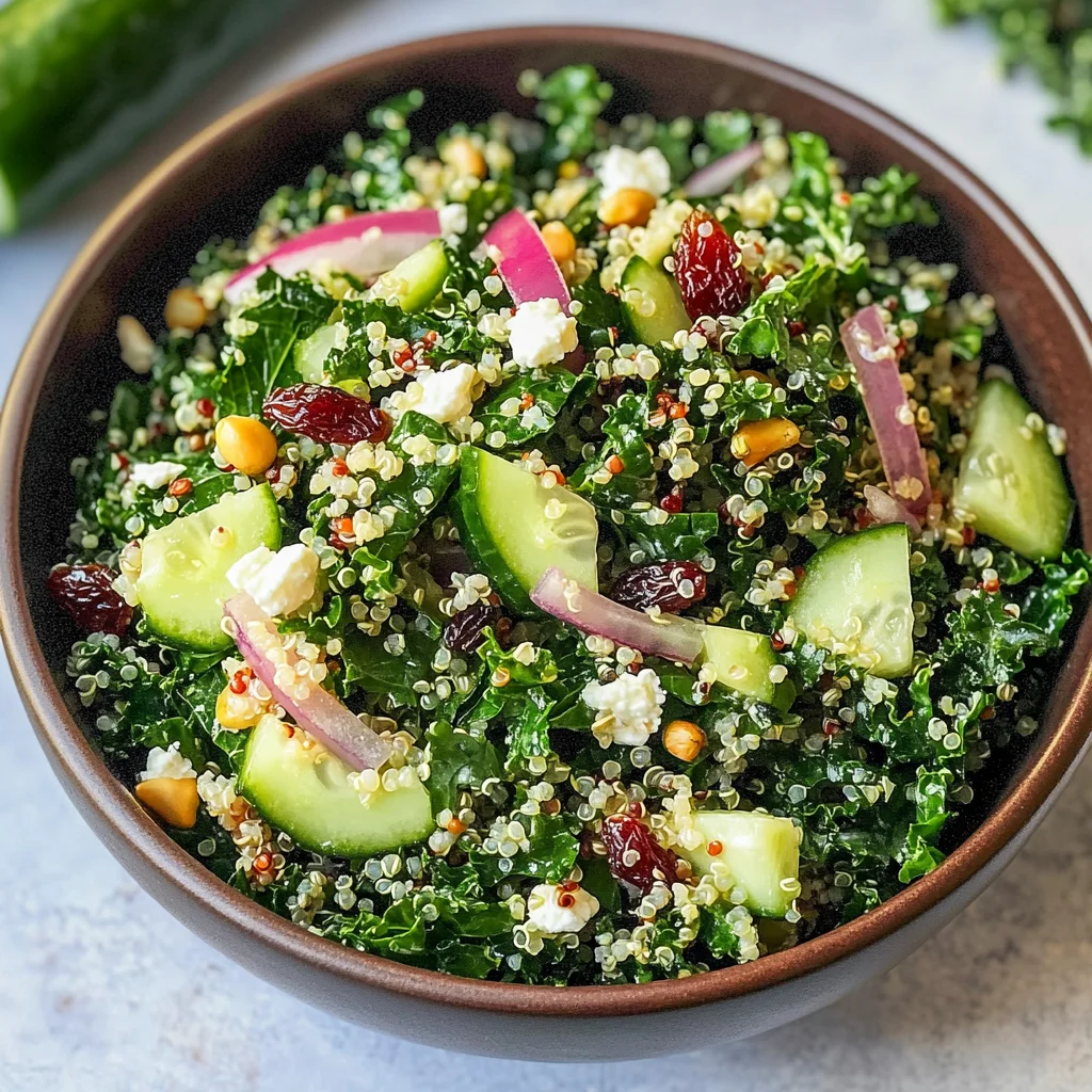 Kale Quinoa Salad - With Lemon Dressing