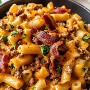 Loaded turkey Bacon Cheeseburger Pasta You'll Crave Again and Again