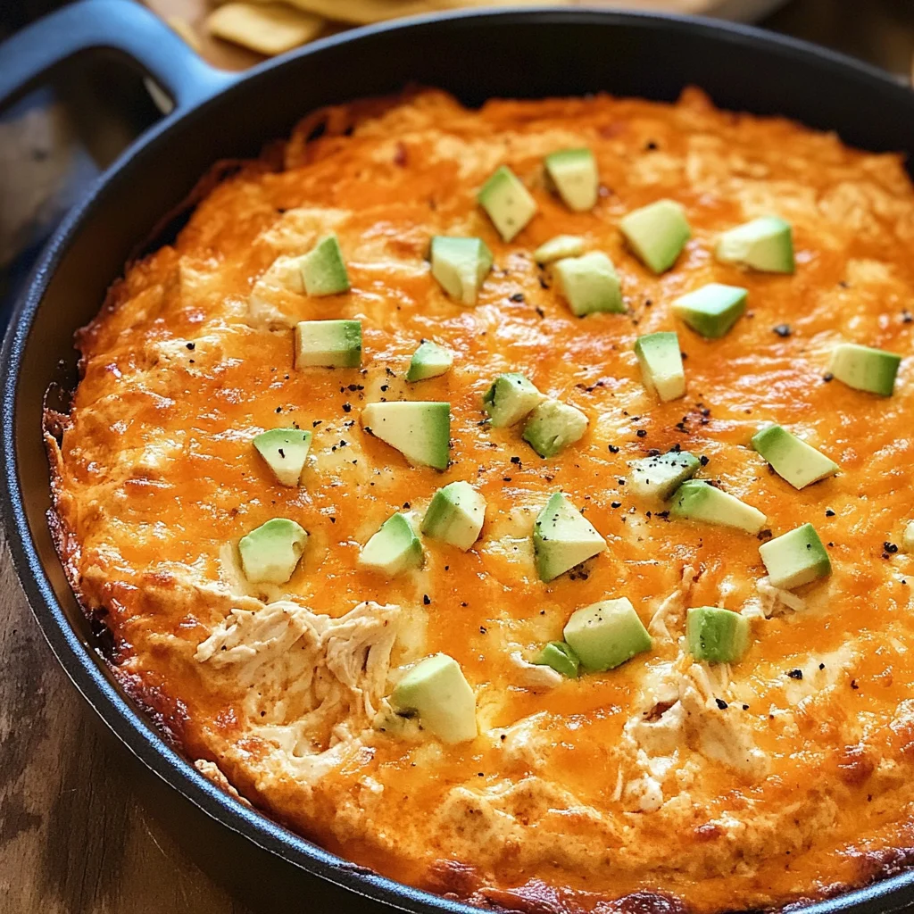 Oven Buffalo Chicken Dip