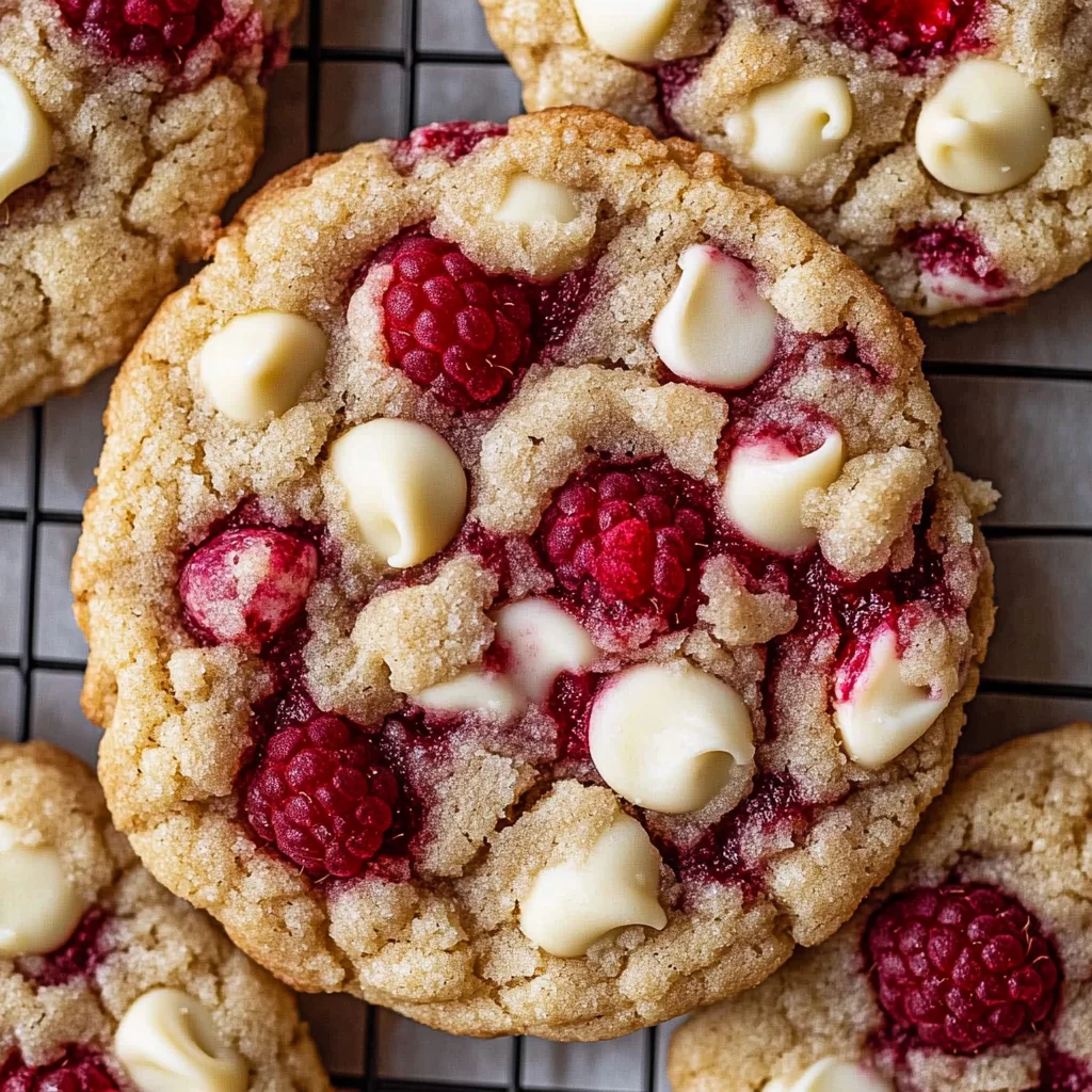 Raspberry White Chocolate Cookies