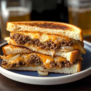 Ultimate Cheesy Ground Beef Melt