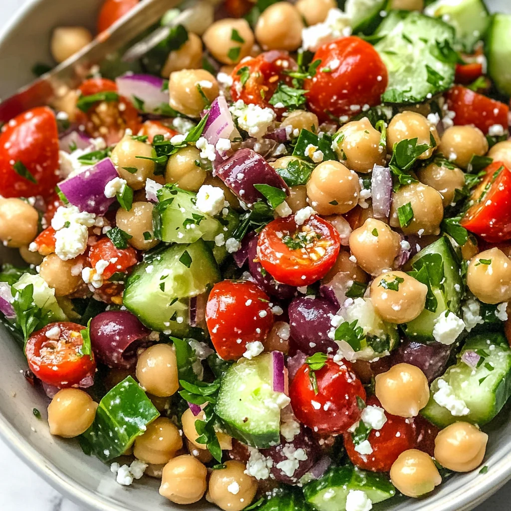 10-Minute Mediterranean Chickpea Salad