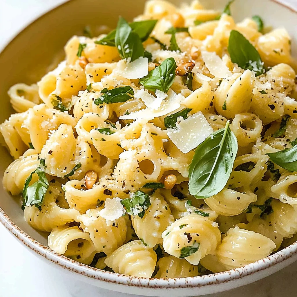 Basil Lemon Pasta Salad