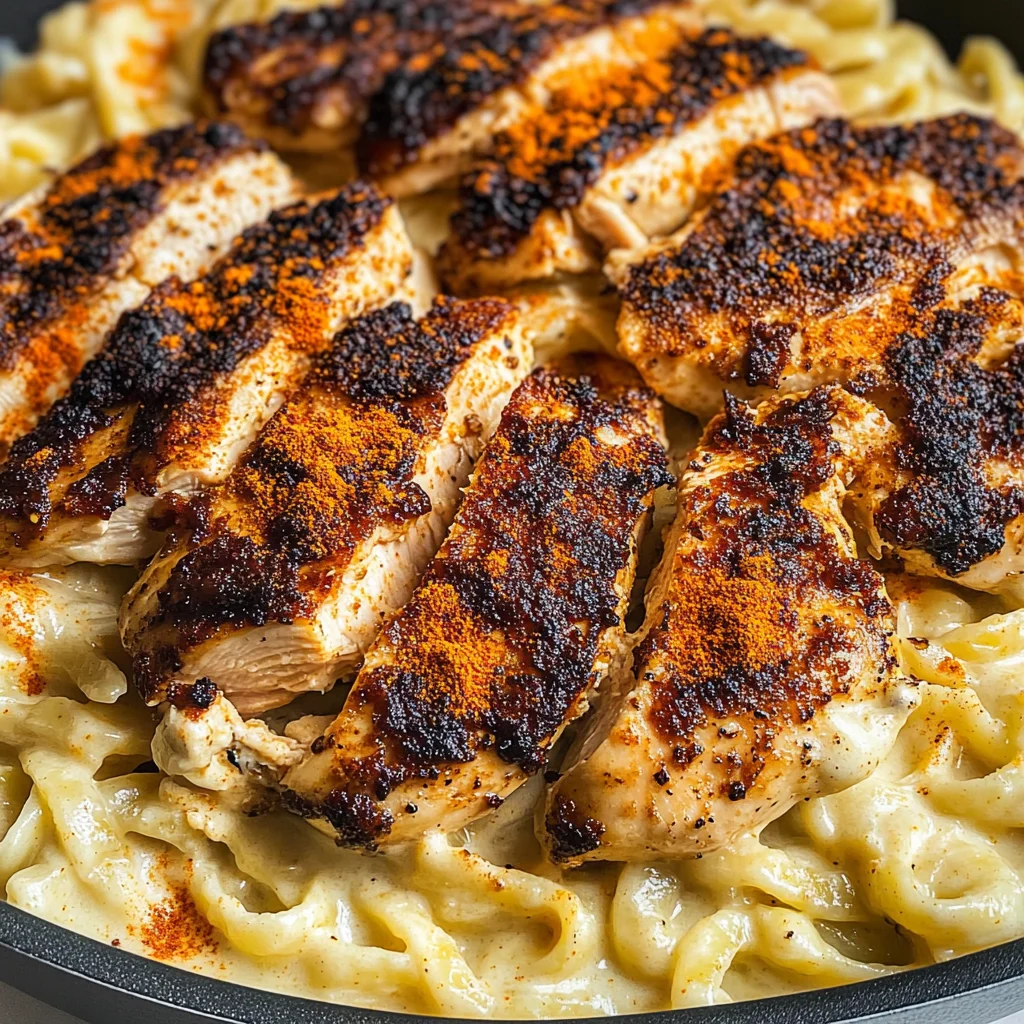Blackened Cajun Chicken Alfredo