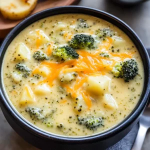Broccoli Potato Cheese Soup Recipe