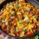 Cabbage Roll Skillet (Easy Keto Ground Beef Dinner Recipe)