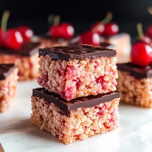 Cherry Rice Krispie Treats