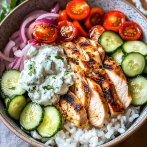 Chicken Tzatziki Bowls.