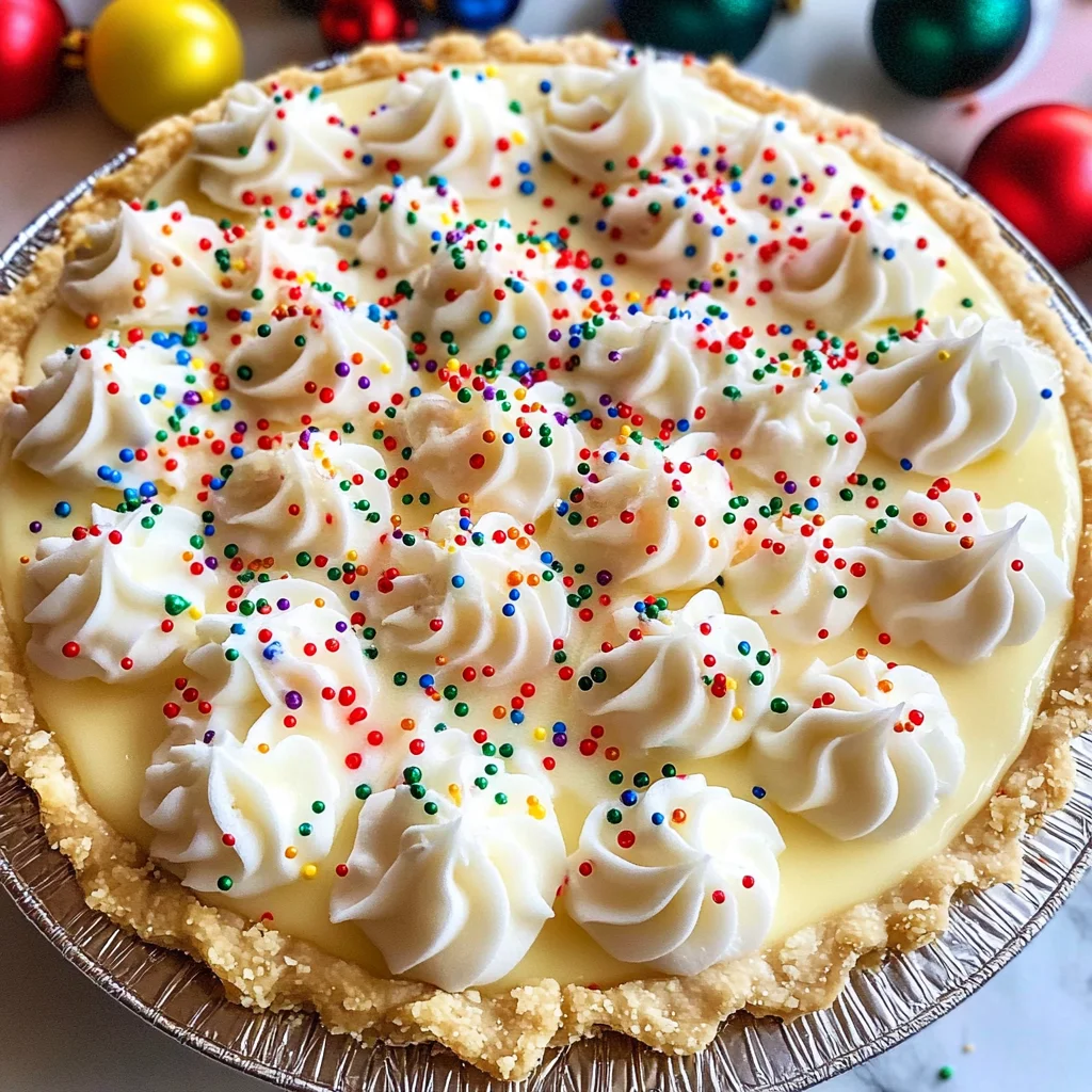 Christmas Sugar Cream Pie
