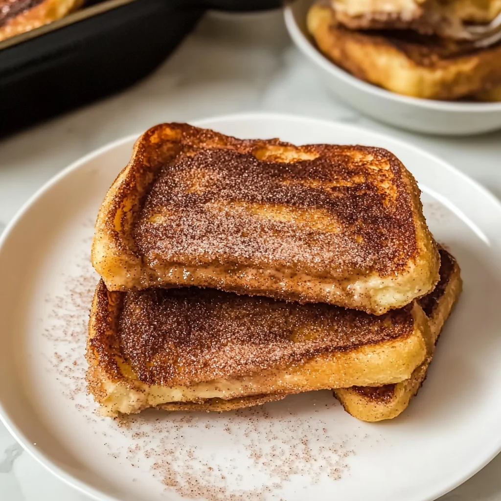 Churro Stuffed French Toast with Cinnamon Sugar