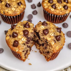 Fearless 3-Day Oatmeal Chocolate Chip Breakfast Muffins