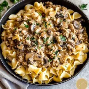 Ground Turkey Stroganoff