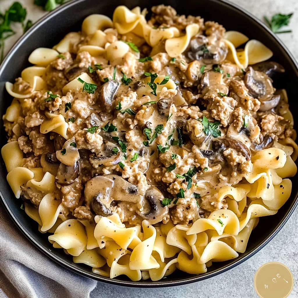 Ground Turkey Stroganoff