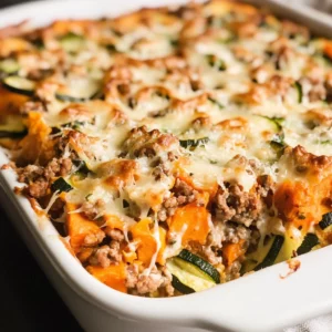 Ground Turkey Sweet Potato Bake
