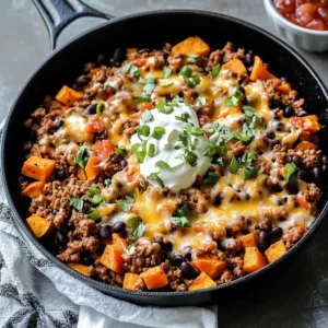 Ground Turkey and Sweet Potato Skillet