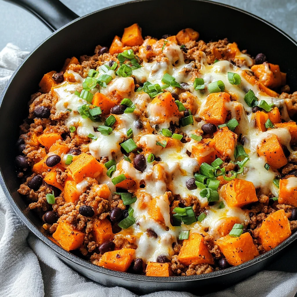 Ground Turkey and Sweet Potato Skillet