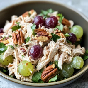 Healthy Chicken Salad with Grapes | Whole30