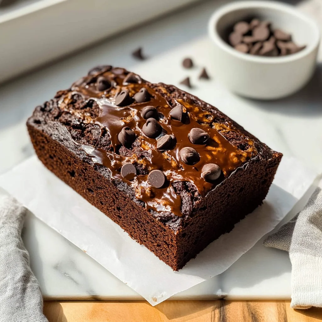 Healthy Chocolate Banana Bread