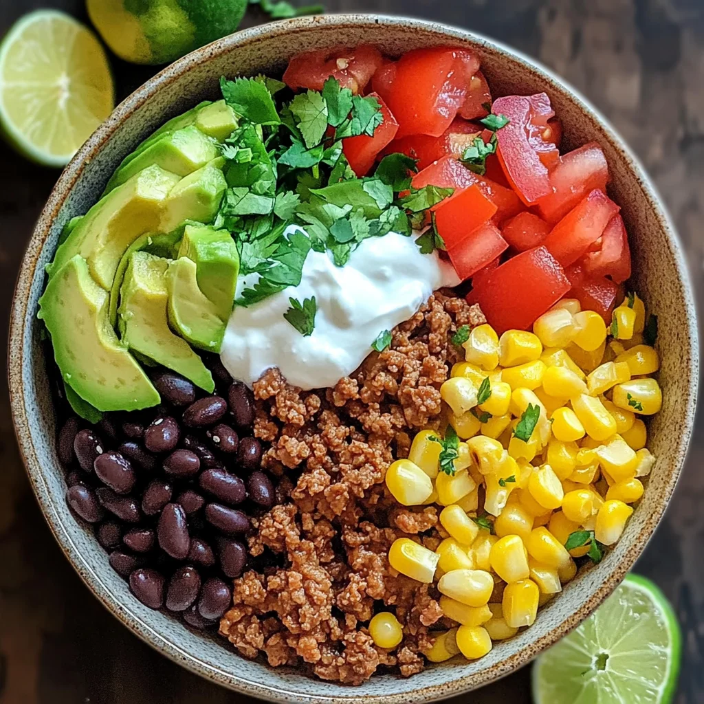 Healthy Turkey Taco Bowl