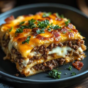 Low-Carb Bacon Cheeseburger Casserole: A Delicious and Easy Recipe for Keto Lovers