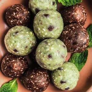 Mint Chocolate Chip Protein Balls