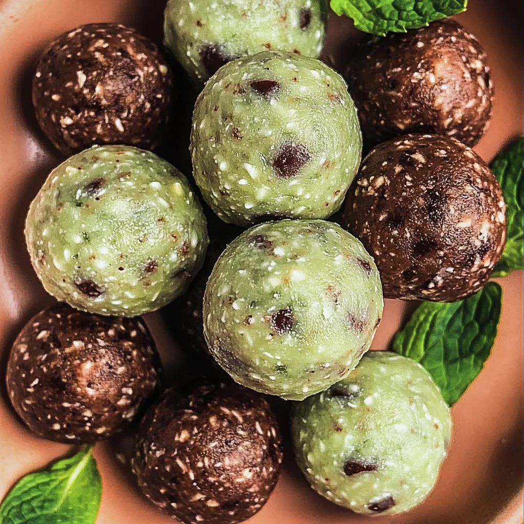 Mint Chocolate Chip Protein Balls