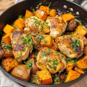 One-Pan Chicken and Sweet Potato Skillet
