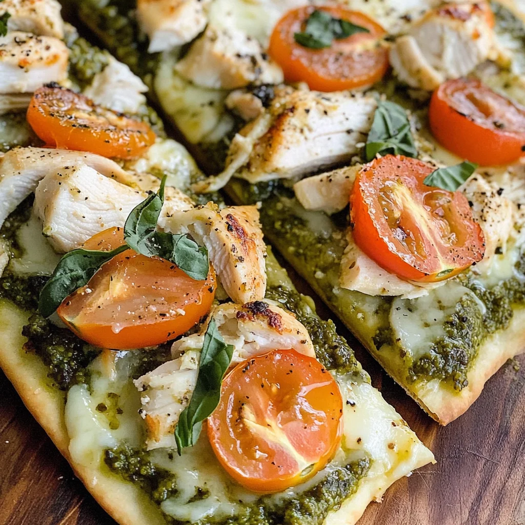 Pesto Chicken Flatbread: A Delicious and Easy Recipe for Dinner