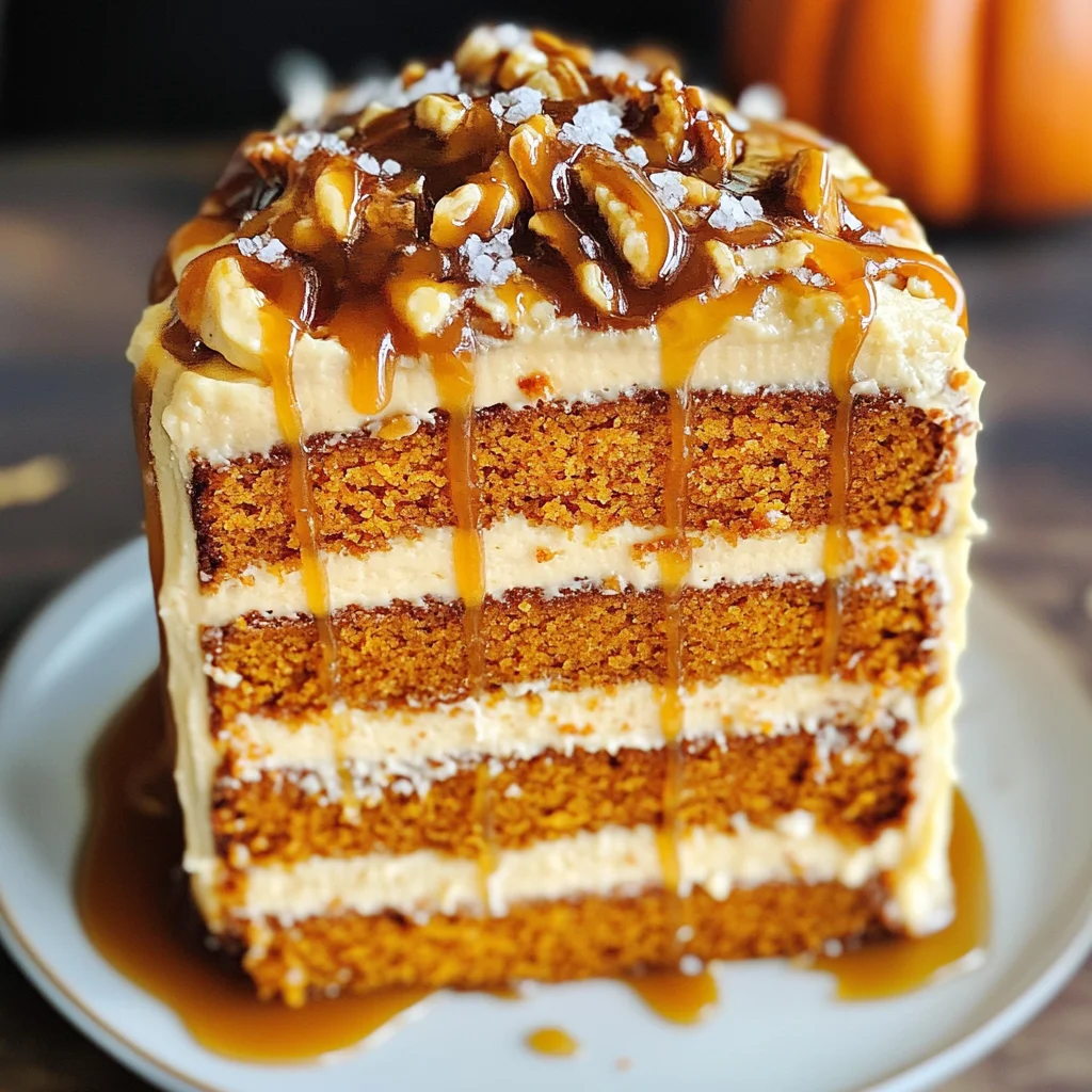 Salted Caramel Pumpkin Cake