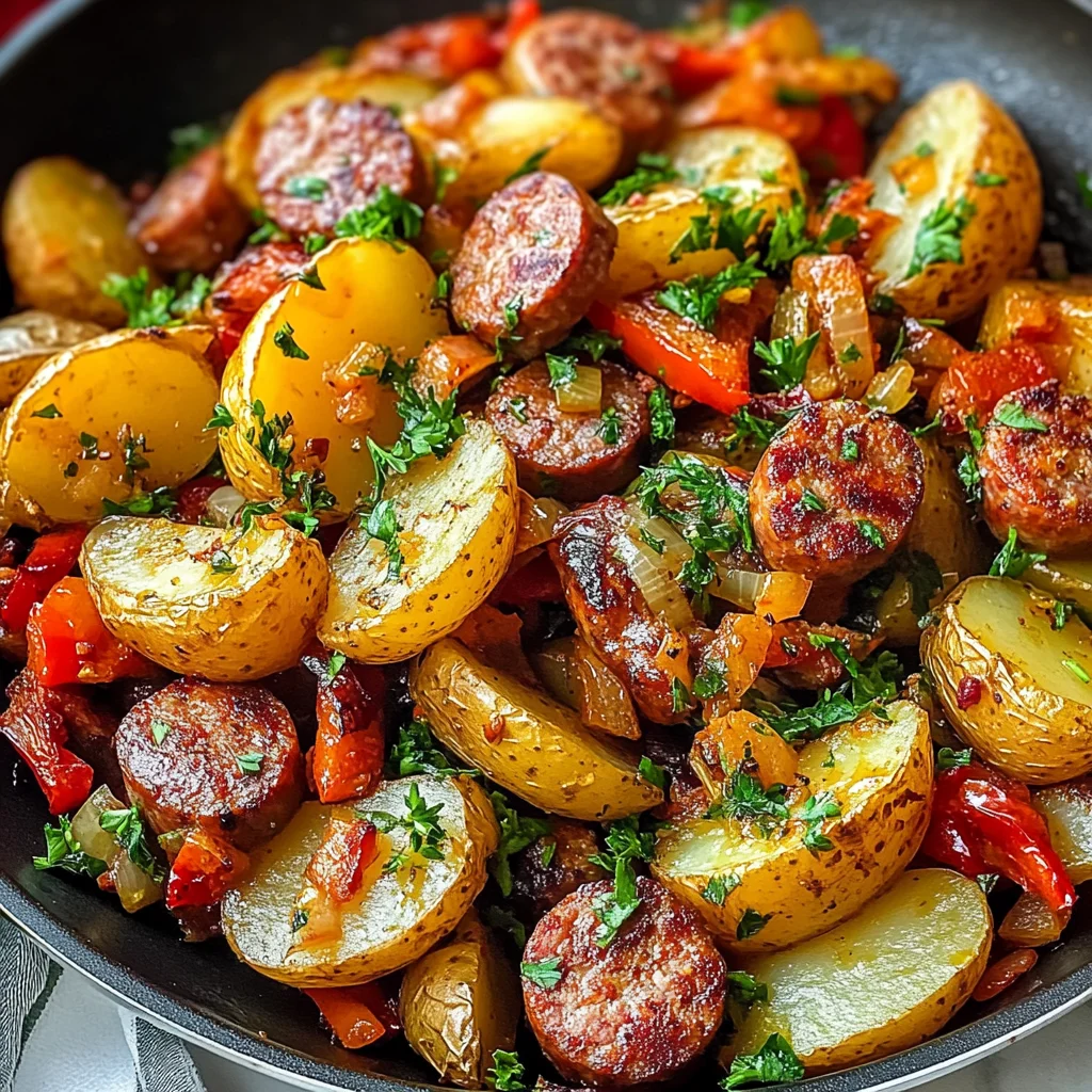 Sausage And Potatoes Skillet